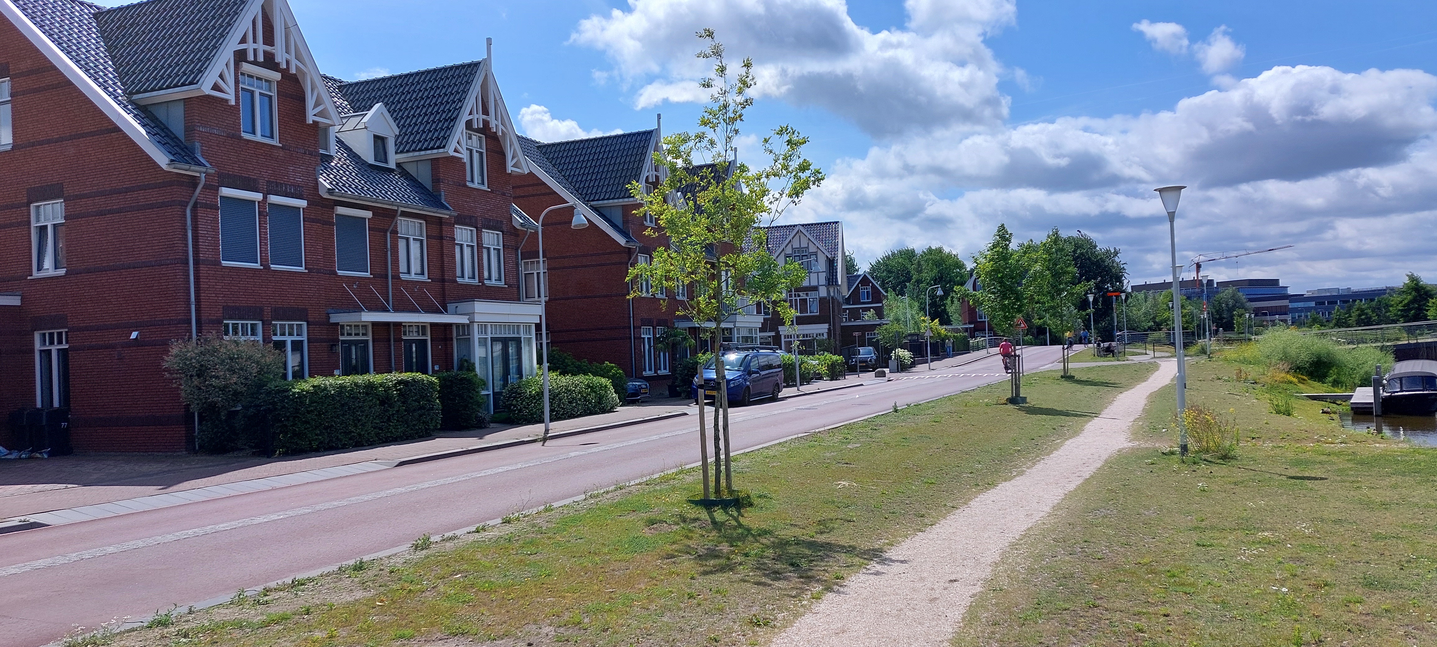 sfeerbeeld van straat in wijk Nieuw Rhijngeest