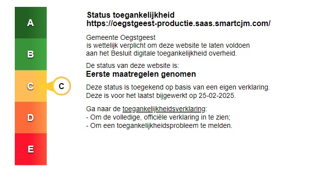 Toegankelijkheidslabel online afspraak maken