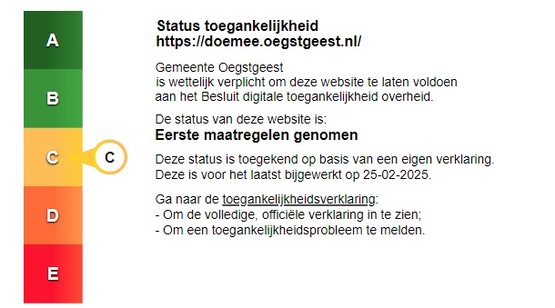 Toegankelijkheidslabel Doe Mee