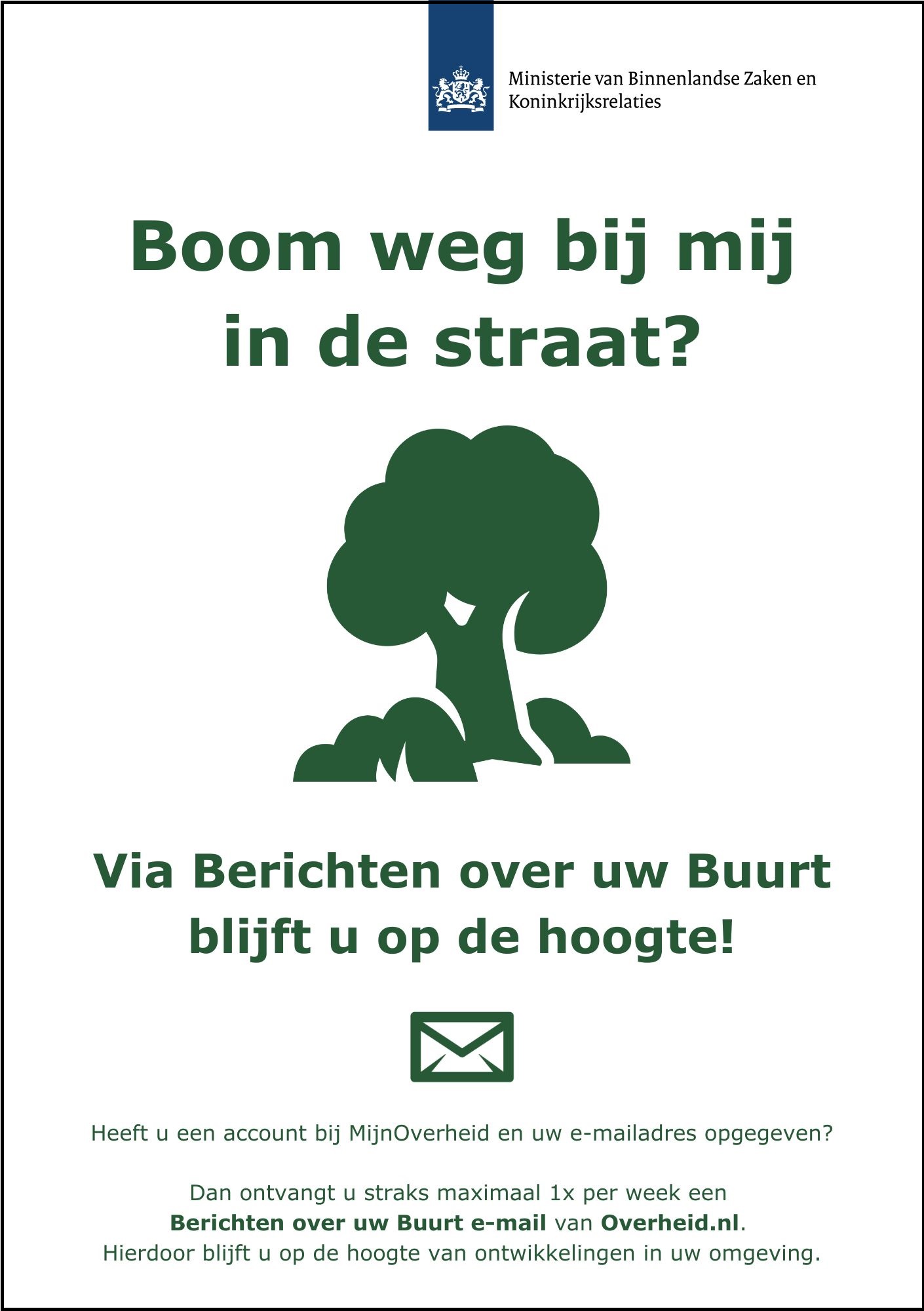 Poster overheid Berichten over uw buurt