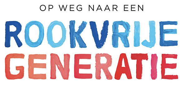 Logo met tekst op weg naar een rookvrije generatie